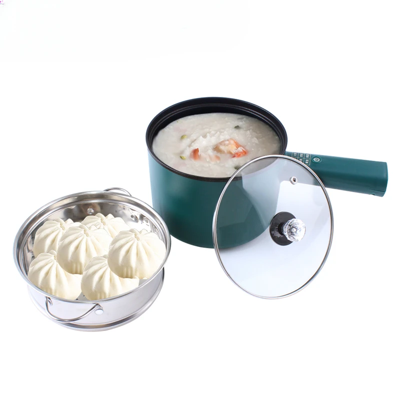 

L # Multifunctional Electric Cooker Hotpot Non-stick Food Noodle Cooking Skillet Egg Steamer Soup Heater Pot Frying Pan 110V/220