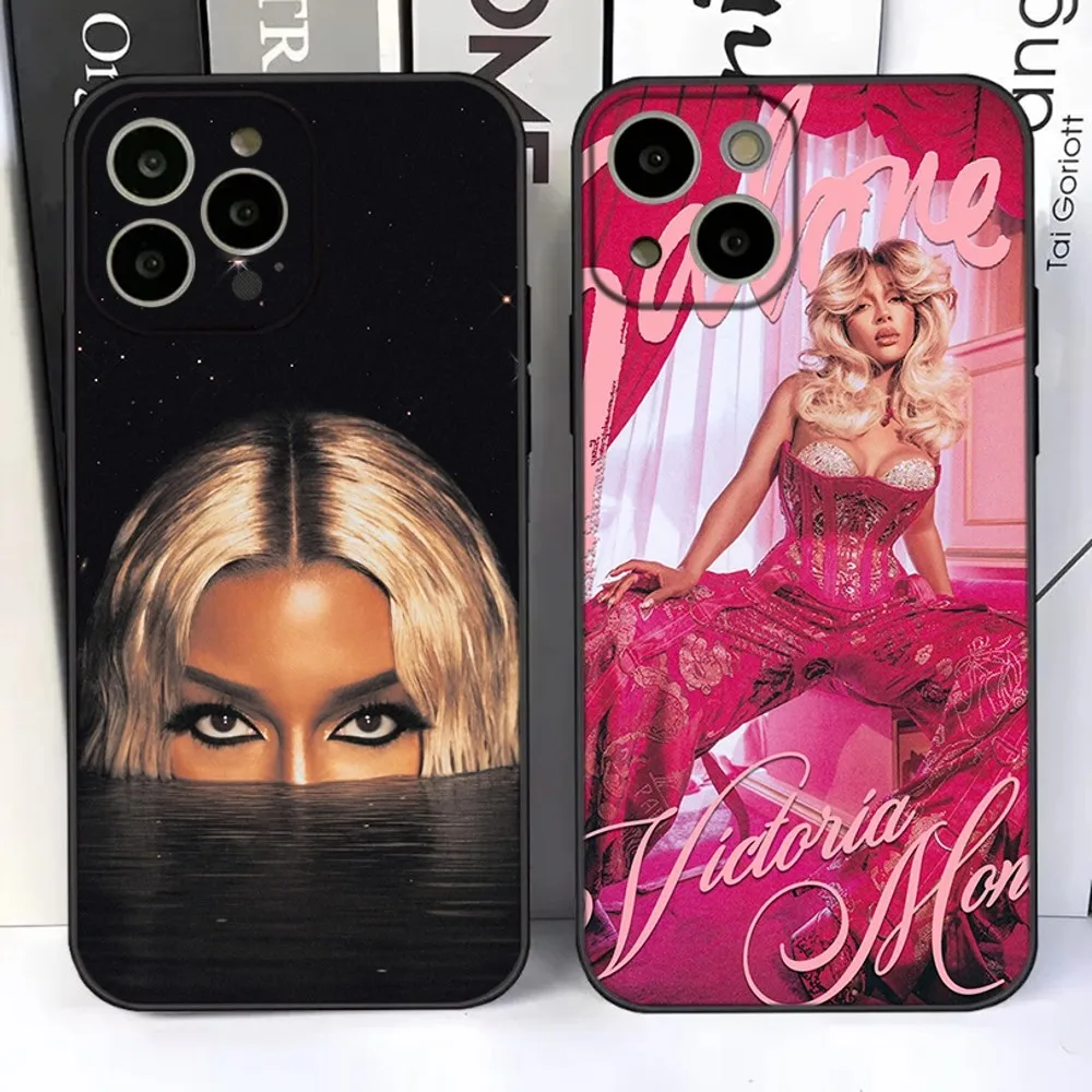 V-Victoria Monét Phone Case For iPhone 15,14,13,12,11 Plus,Pro,Max,XR,XS,X,7,8 Plus,SE,Mini Silicone Soft