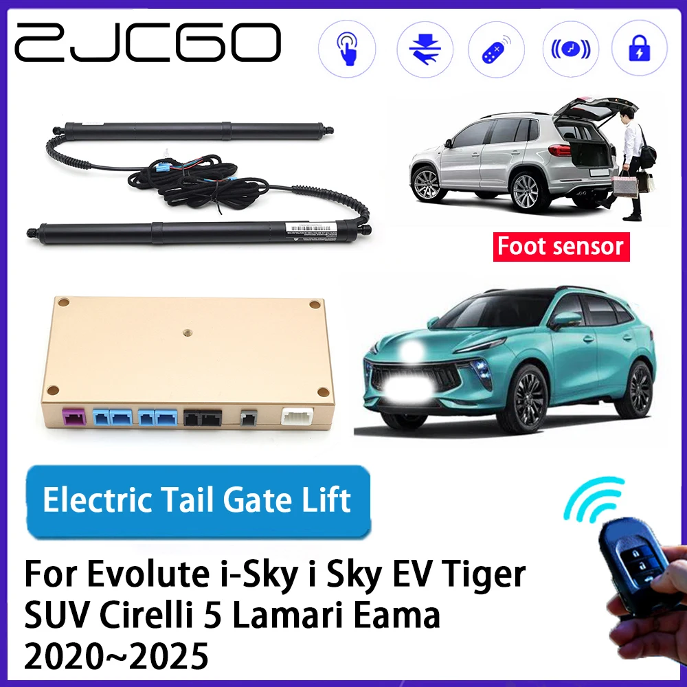 ZJCGO Car Auto Trunk intelligent Electric Tail Gate Lift for Evolute i-Sky i Sky EV Tiger SUV Cirelli 5 Lamari Eama 2020~2025