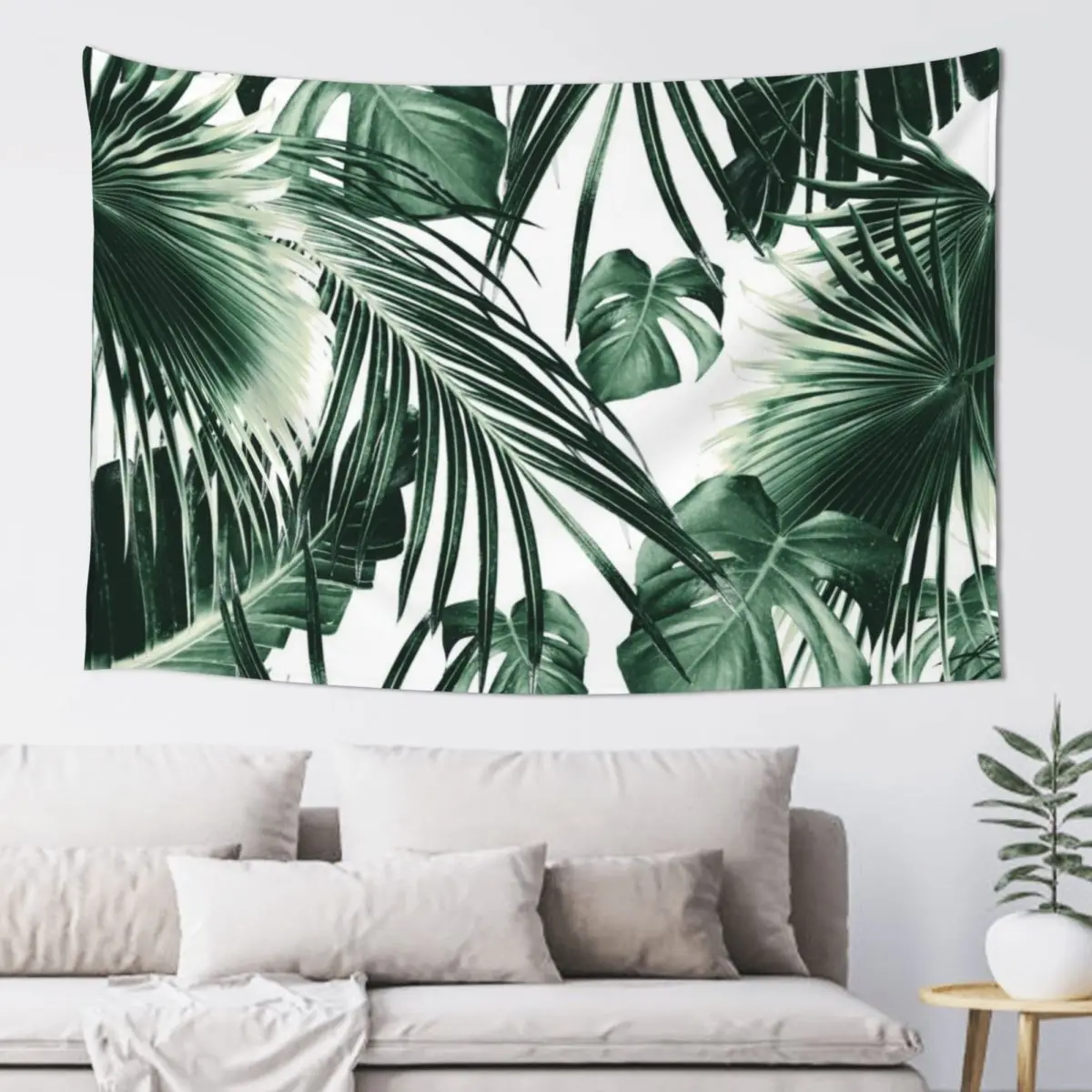 

Tropical Jungle Leaves Dream #7a #tropical #decor #art Tapestry Home Decor Aesthetic Decorative Wall Mushroom Tapestry