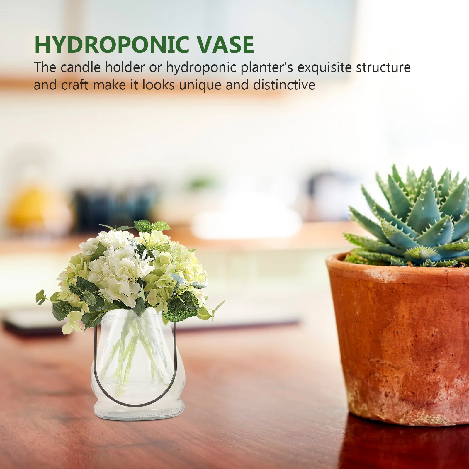 

4 Pcs Vase for Flowers Hanging Tealight Holder Hydroponic Candlestick Holders Glass Transparent