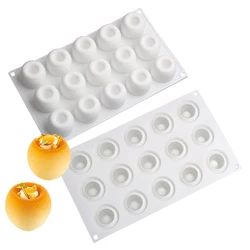 Food Grade Dessert Decorating Tools Top Concave Design Cylindrical Shaped Silicone Cake Mold Kitchen Bakeware Chocolate Mould