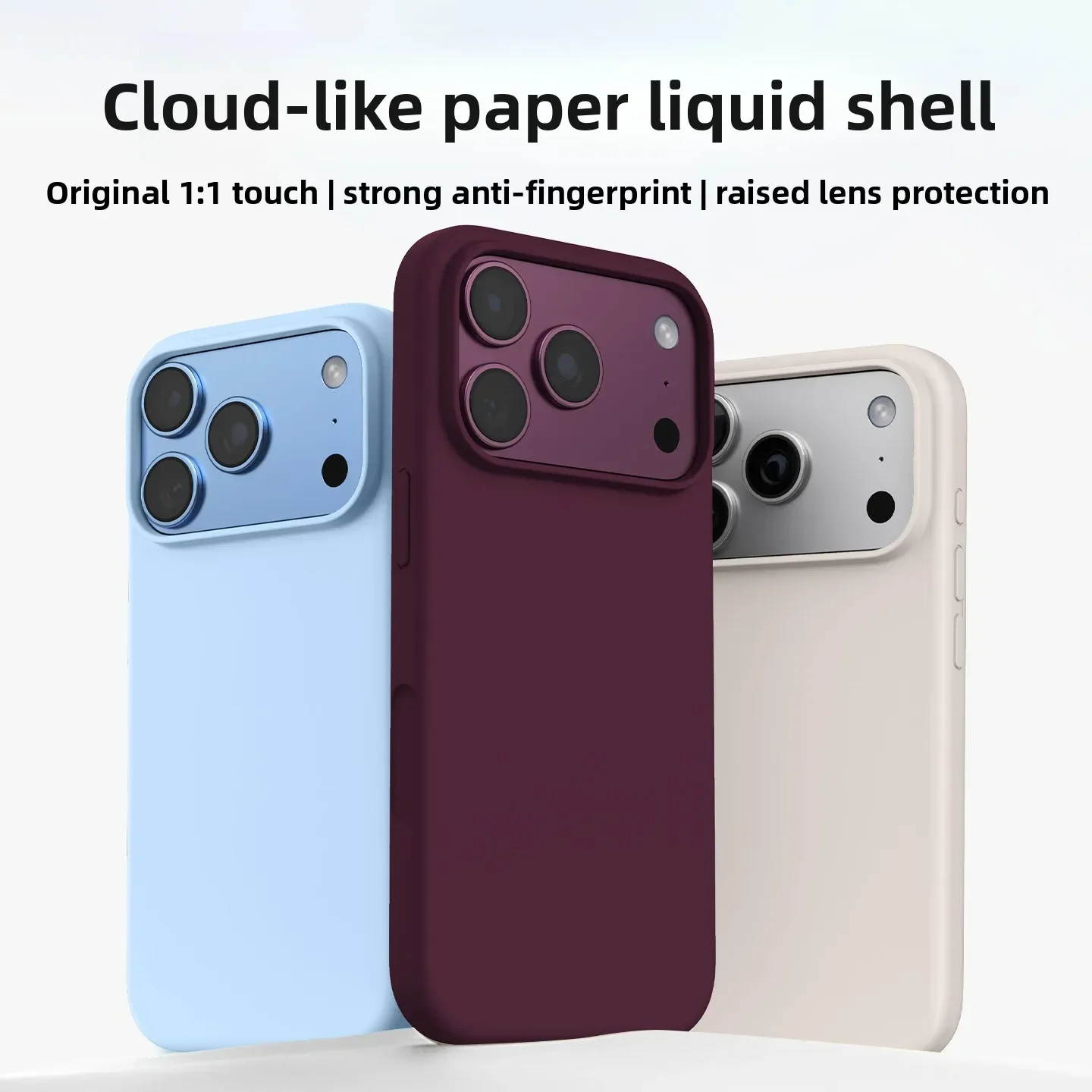Nouvelle coque de téléphone en silicone Dopamine liquide pour iPhone 18 Pro Max 17 16 15 14 13 12, protection antichoc au toucher soyeux, coque arrière souple