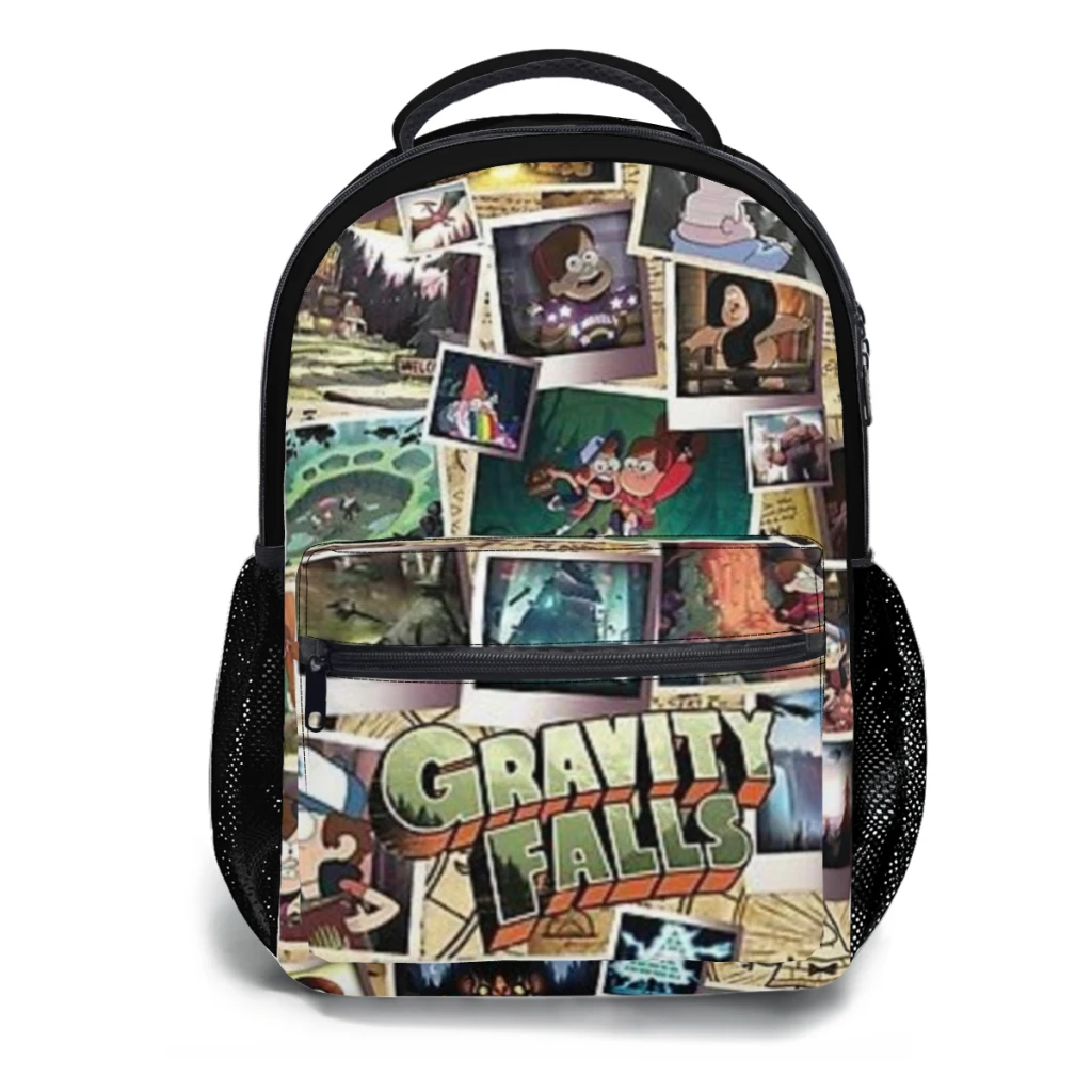 

Gravity-Falls-ROCKS Schoolbag For boys Large Capacity Student Backpack Cartoon High School Student Backpack 17inch