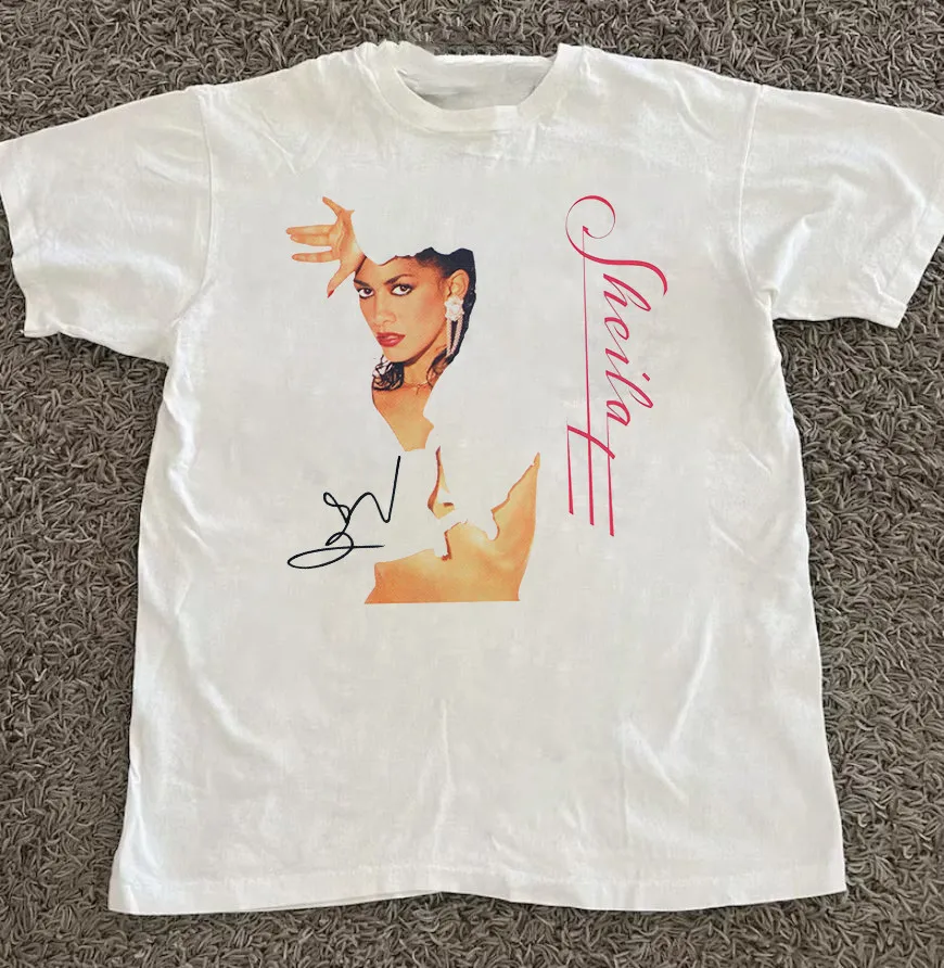 Sheila E Signature Album White T-Shirt Cotton For Men Women