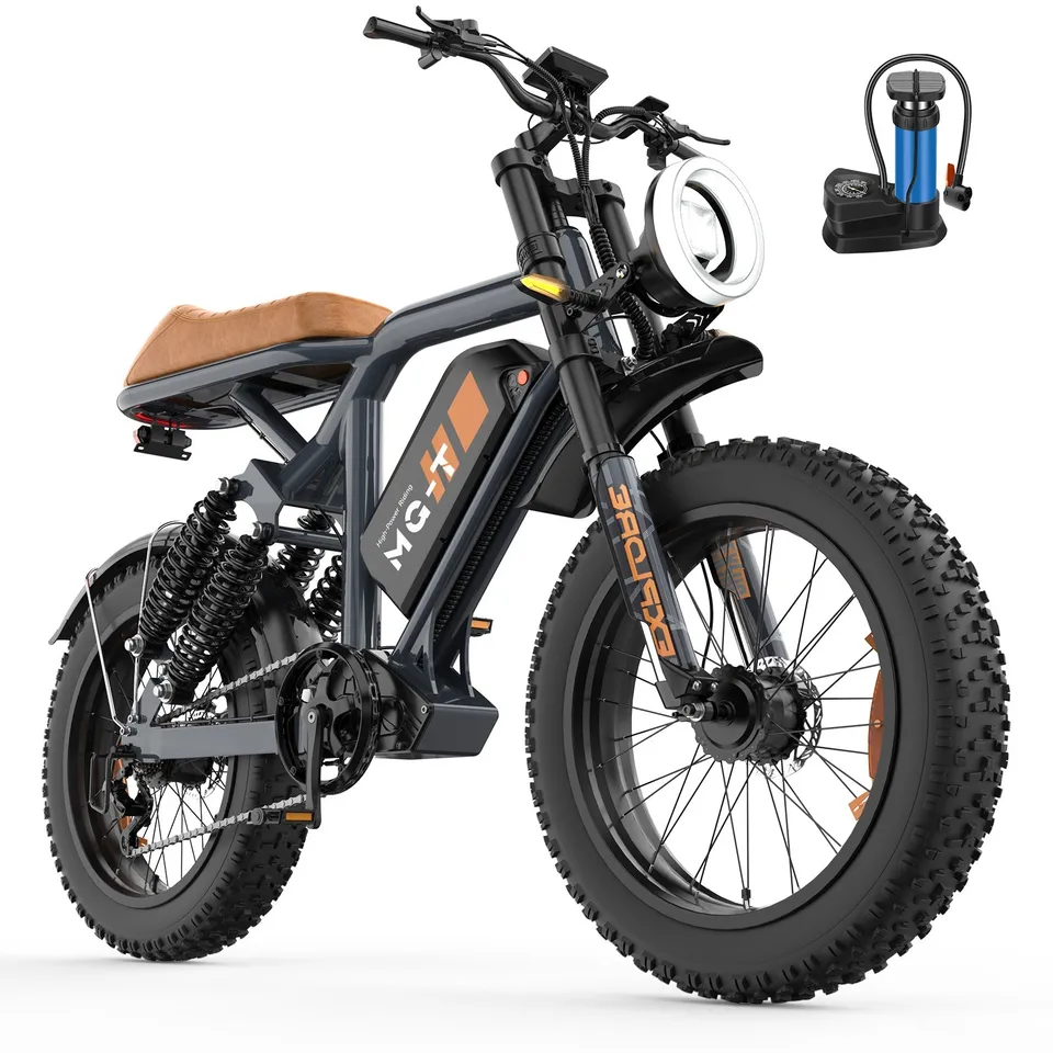1500W Peak Mountain bike 20" Fat Tire Dual Motor ebike 48V 15.6AH Adults E-bike image 2