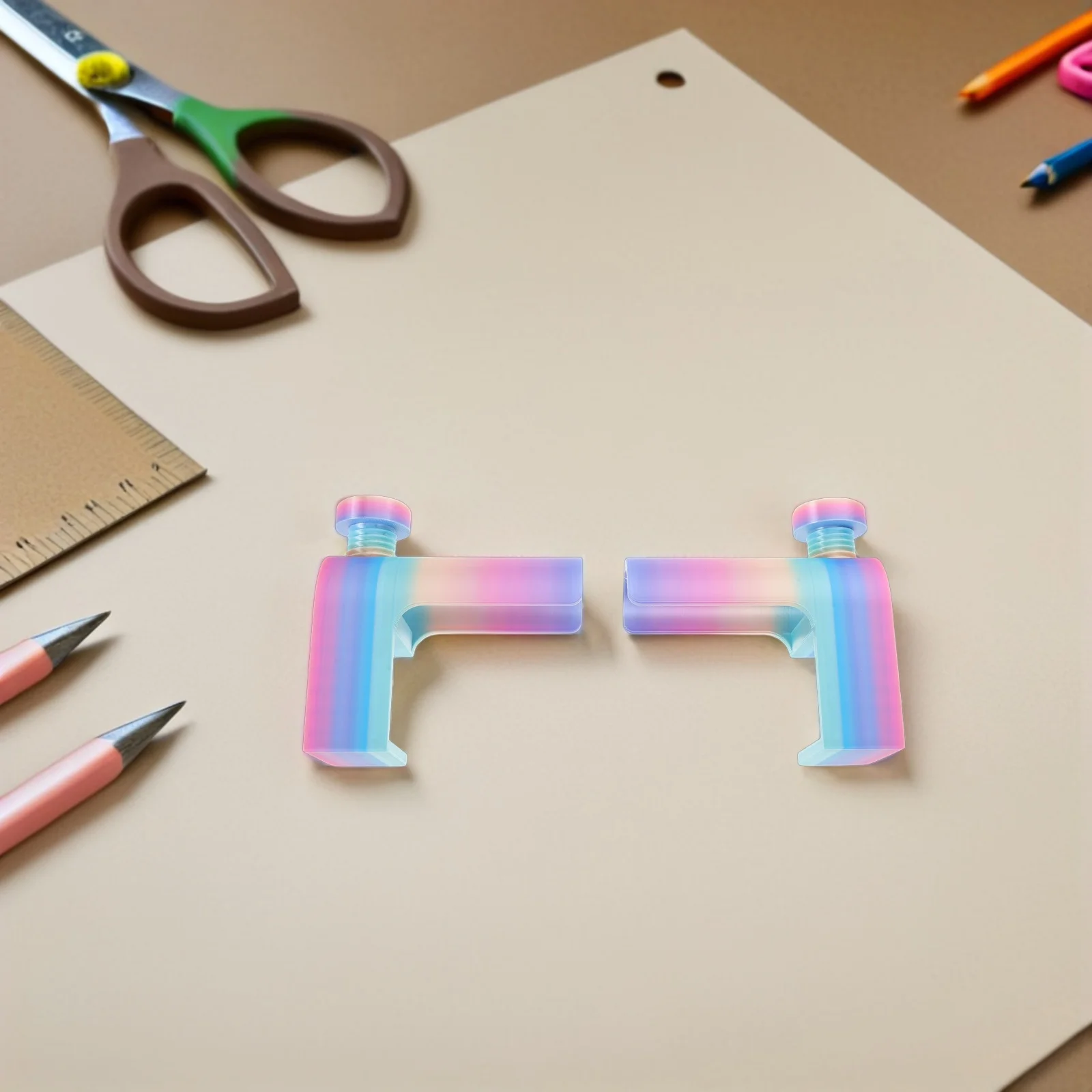 1 Set Diamond Clamp Canvas Roller Holder For Painting Storage Rack Adjustable Roll Management Clip Sturdy Plastic