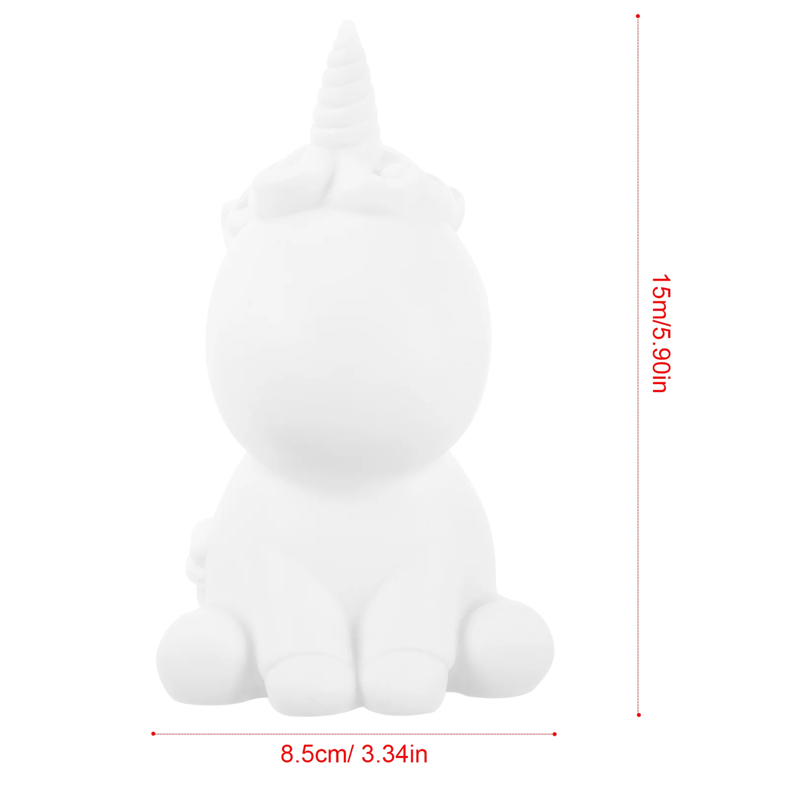 

2 Pcs Toys for Girls White Embryo Unicorn Delicate DIY 15x85cm Painting Model Dolls Crafts Playthings Child