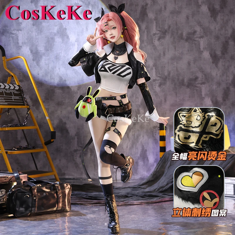 CosKeKe Nicole Demara Cosplay Game Zenless Zone Zero Costume Gorgeous Elegant Combat Uniform Halloween Party Role Play Clothing