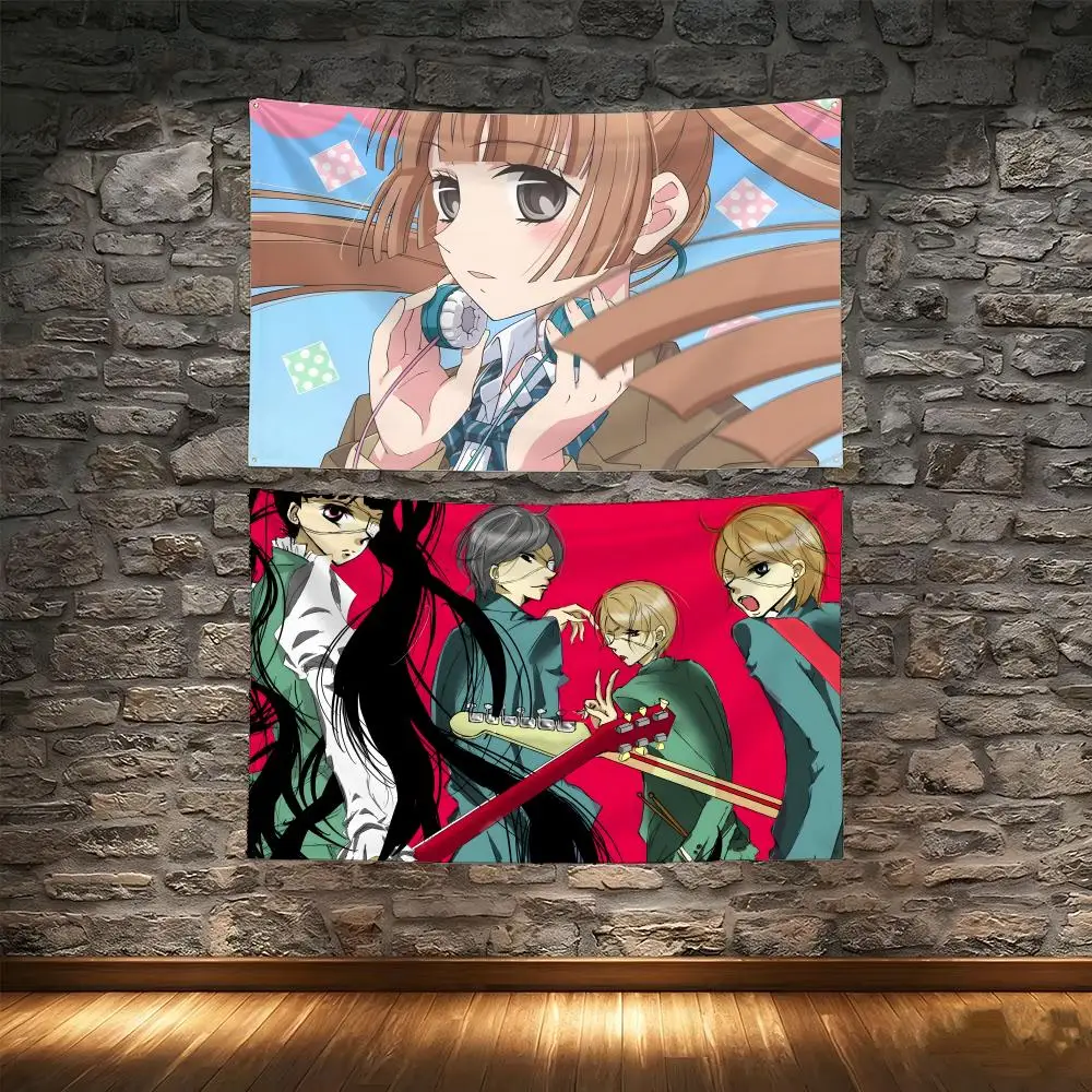 Rock Band Anime A-Anonymous Noise Flags Tapestry Creative Pattern Photo Living Room Wall Art Party Outdoor Decor