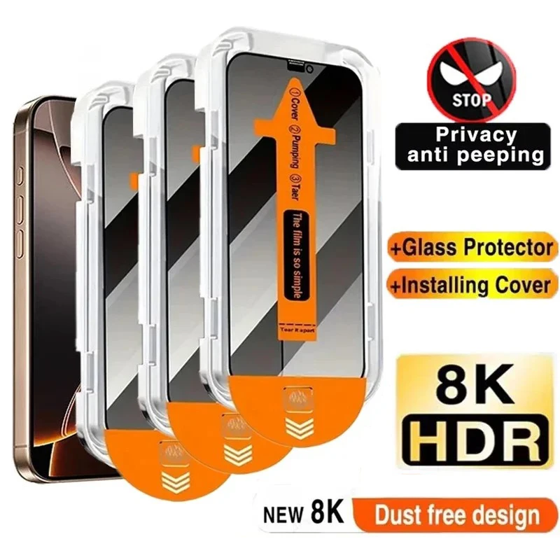 

Anti Spy Privacy Tempered Glass Film For OPPO A77S A98 A80 A79 A78 A74 A60 Easy Install Auto-Dust Removal Kit Screen Protector
