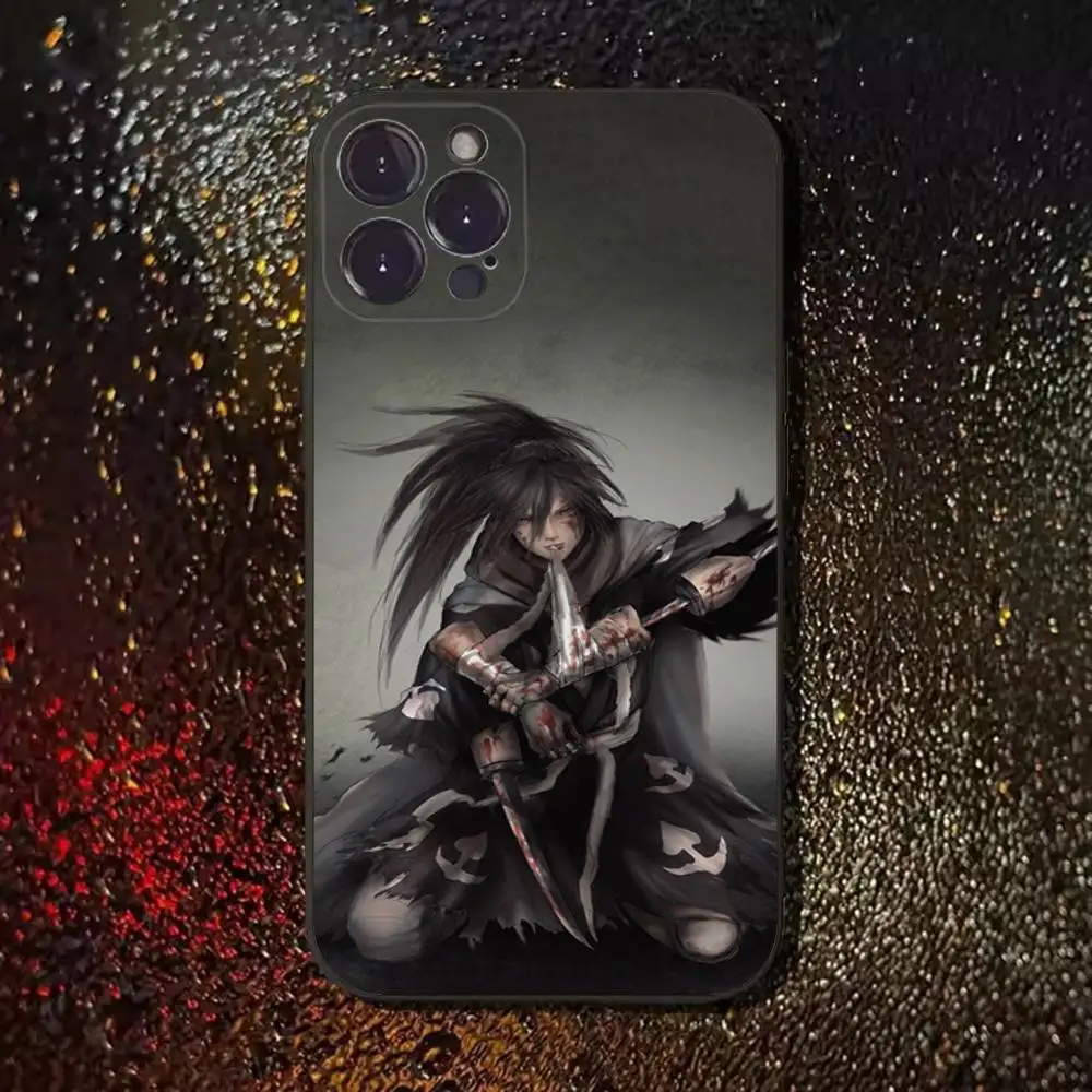 Japanische Anime D-Dororo Handyhülle für iPhone 17,16,15,14,13,12,11,Pro,Max,Plus,E,SE4,Air,Mini Schwarz Soft Cover