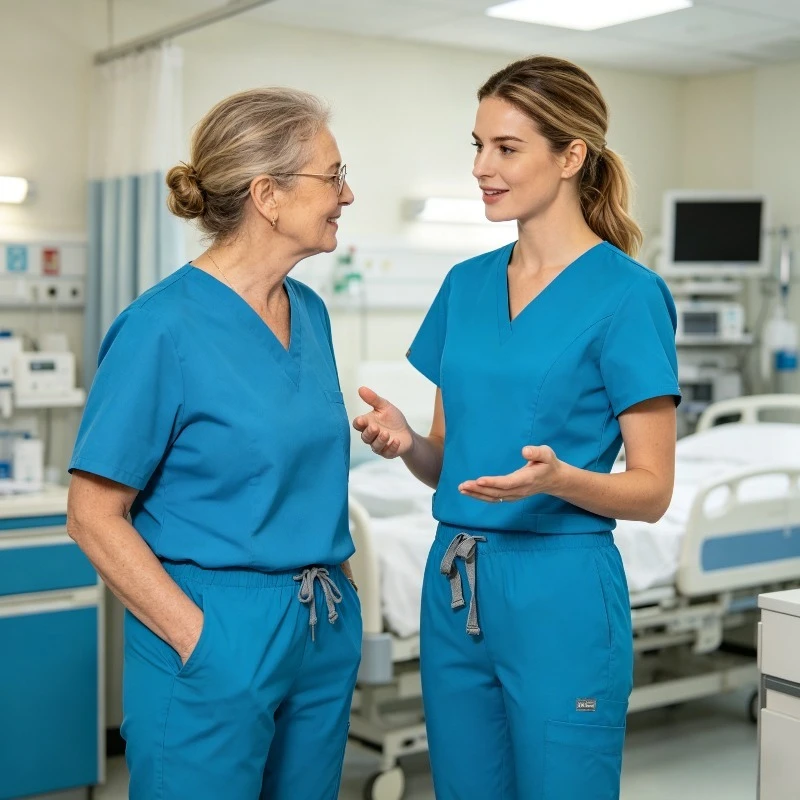 solid-color-medical-brush-suit-multi-pocket-design-versatile-workwear-for-hospitals-medical-aesthetics-and-laboratories