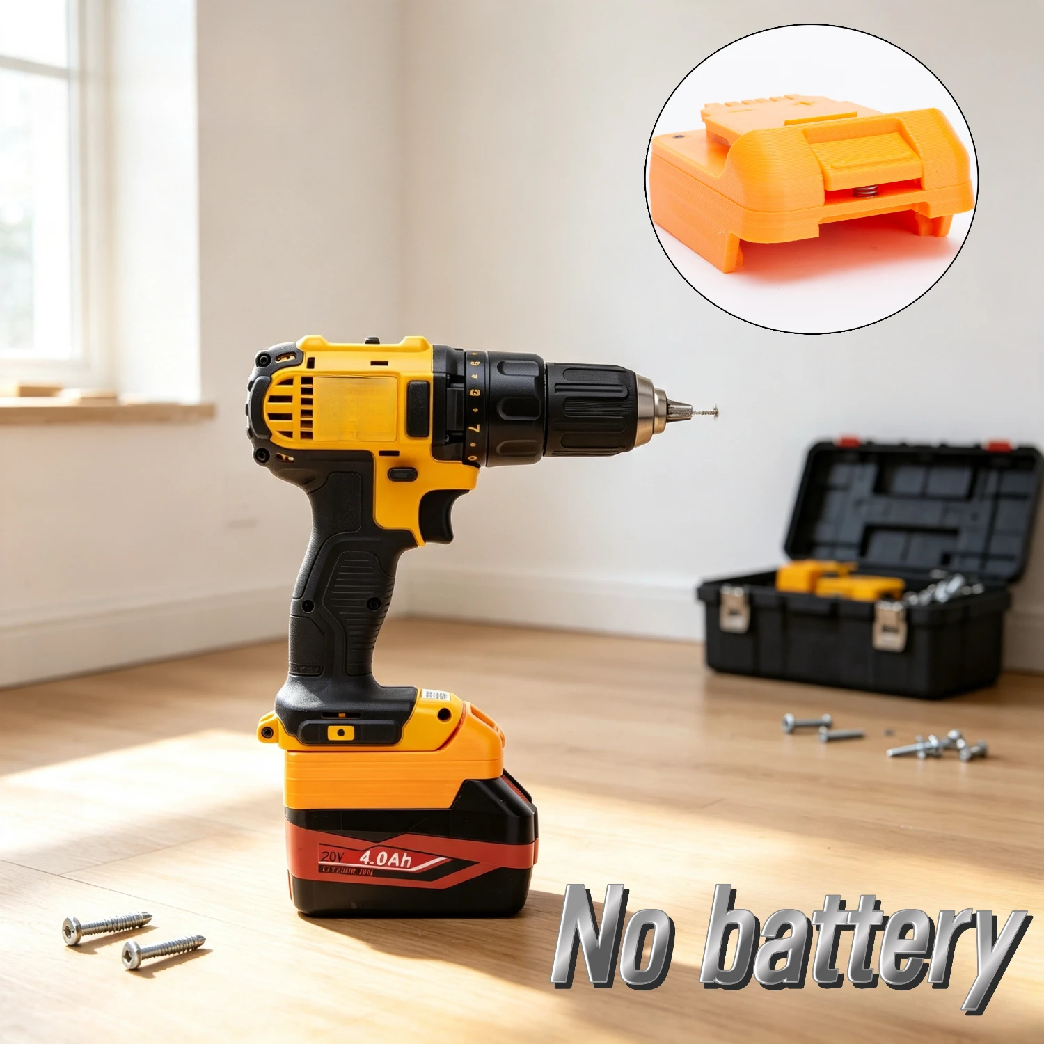 Переходник для литиевой батареи Qiyang 20В на литиевую батарею DeWALT 18В, аксессуар для беспроводного электроинструмента, без батареи.