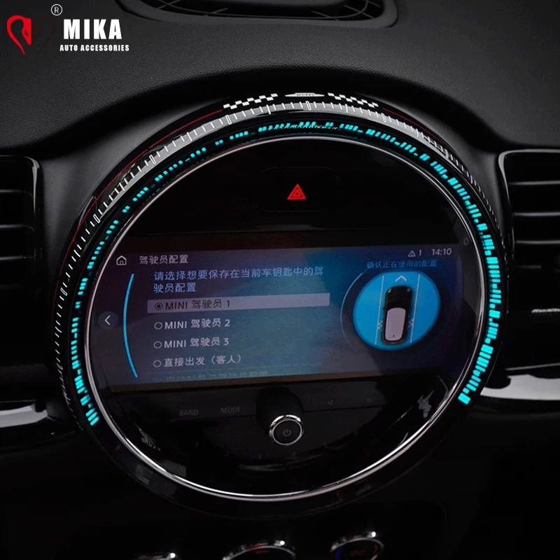 

For MINI Cooper S F54 F60 CLUBMAN COUNTRYMAN Car Central Control Screen Decoration Circle Navigation Screen Cover Accessories