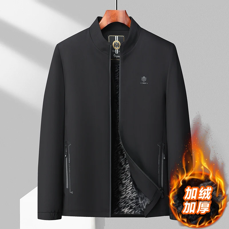 

Уличная мужская модная деловая туристическая куртка для кемпинга, пешего туризма, рыбалки, повседневная утягивающая универсальная флисовая куртка с утолщенным воротником-стойкой