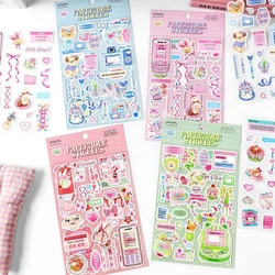 2Pcs/lot Girl Feelings Series Stickers Cute Sticker Scrapbooking Decorative Sticker Photo Album DIY Diary Stick Label Stationery