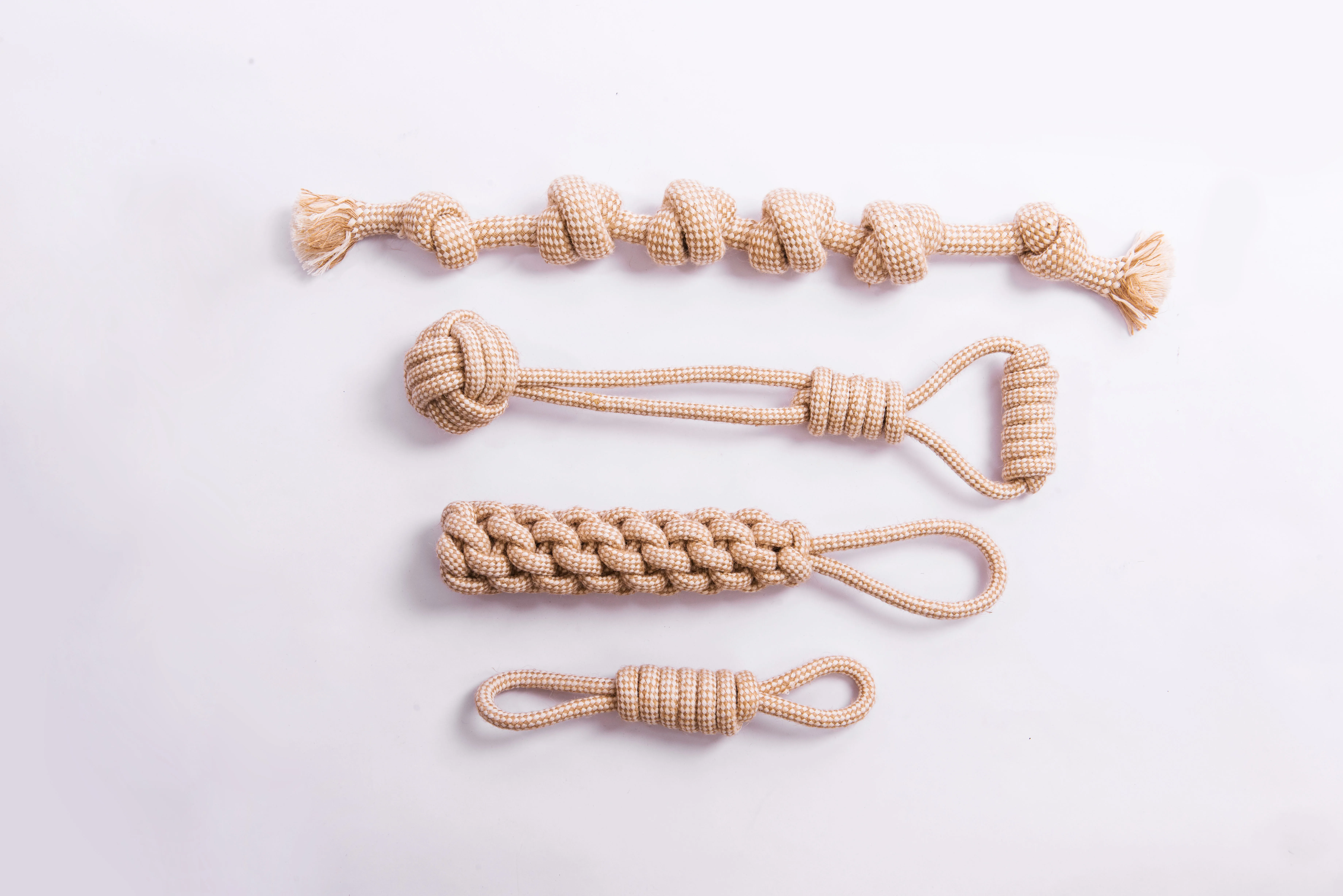 Manufacturer Wholesale Beige Chew Dog Cotton Rope Toys