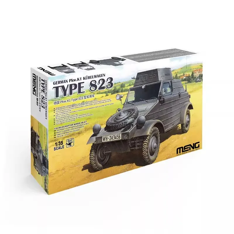 1/35 Meng Germany Pkw K1 Type 823 Military Vehicle Assemble Figure Vs-017 Model Assembly Collectible Children Toy Birthday Gift