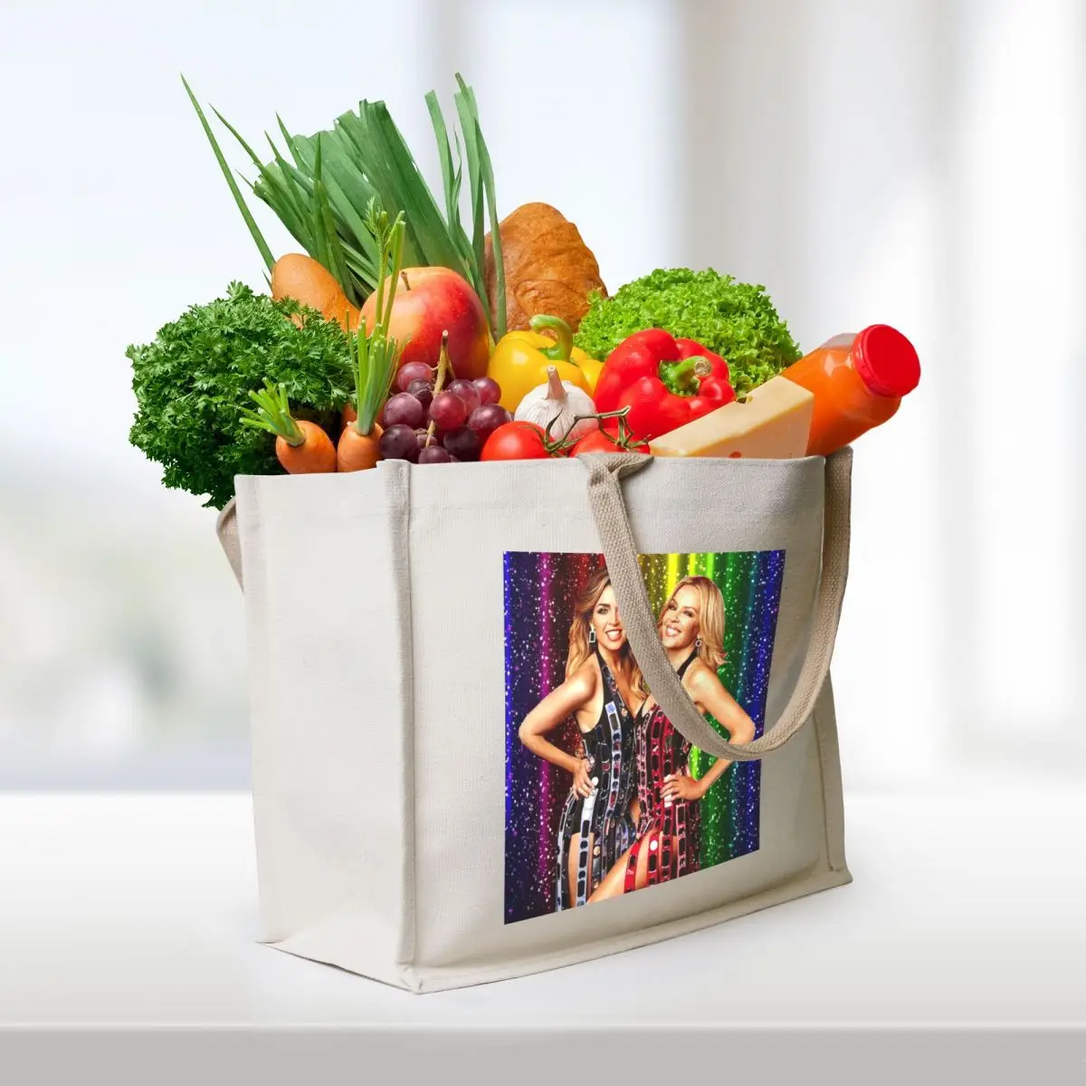 Kylie Minogue & Dannii Minogue - 100 Degrees Summer Of Pride Tote Bag Custom bag reusable shopping bag