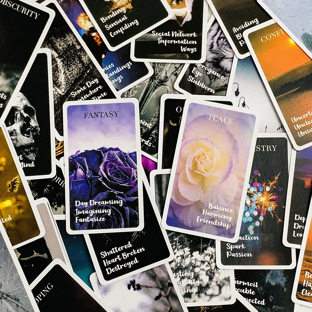Hot-selling Harten Verborgen Geheimen Oracle Deck Glanzende Twin Flame Deck Gevoelens Berichten Dek 78 Kaarten Party Game Kaarten