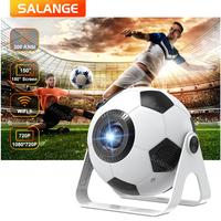 Salange P361 Smart Projector with 1000+ Global Channels BT5.2 WIFI 4K Auto Keystone Coolita OS Soccer Special Edition Projector