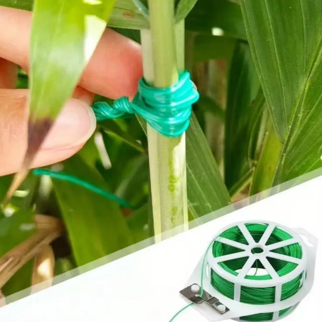 Green Cable Ties and Cutters, Reusable Garden Plant Ties, Green Twist Ties for Plants, Gardening Tomato Ties, Plant Garden Ties, Garden Twist Ties for Flower Climbing