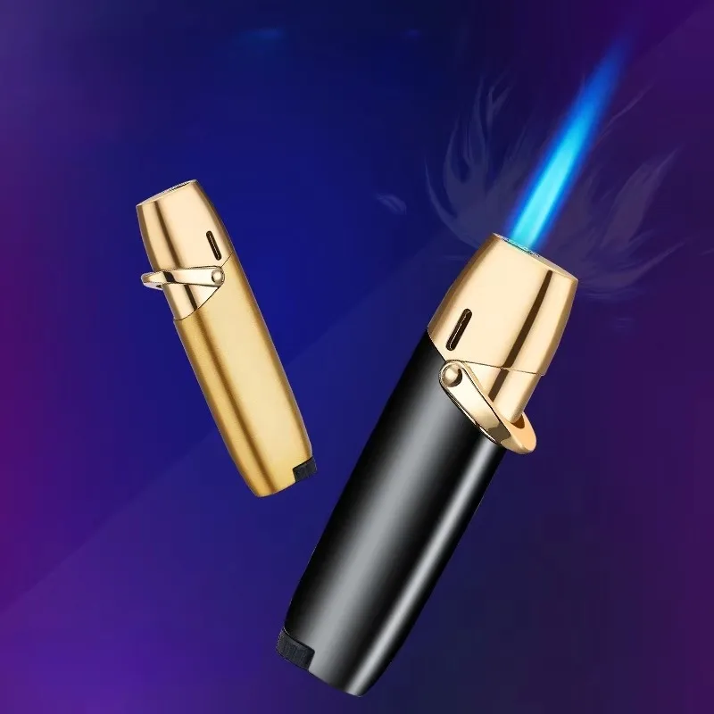 

Torch Gas lighter creative Smoking Accessories outdoor windproof blue flame direct High-Flame cigarette lighter High-end gifts