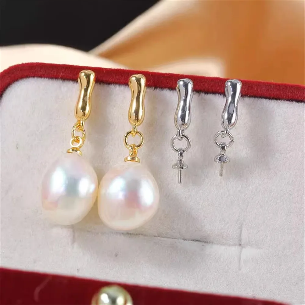 

19 Style Pearl Stud Earrings Setting Base 14K Gold Simple Fashion Temperament Handmade Diy Jewelry Making Findings&Components