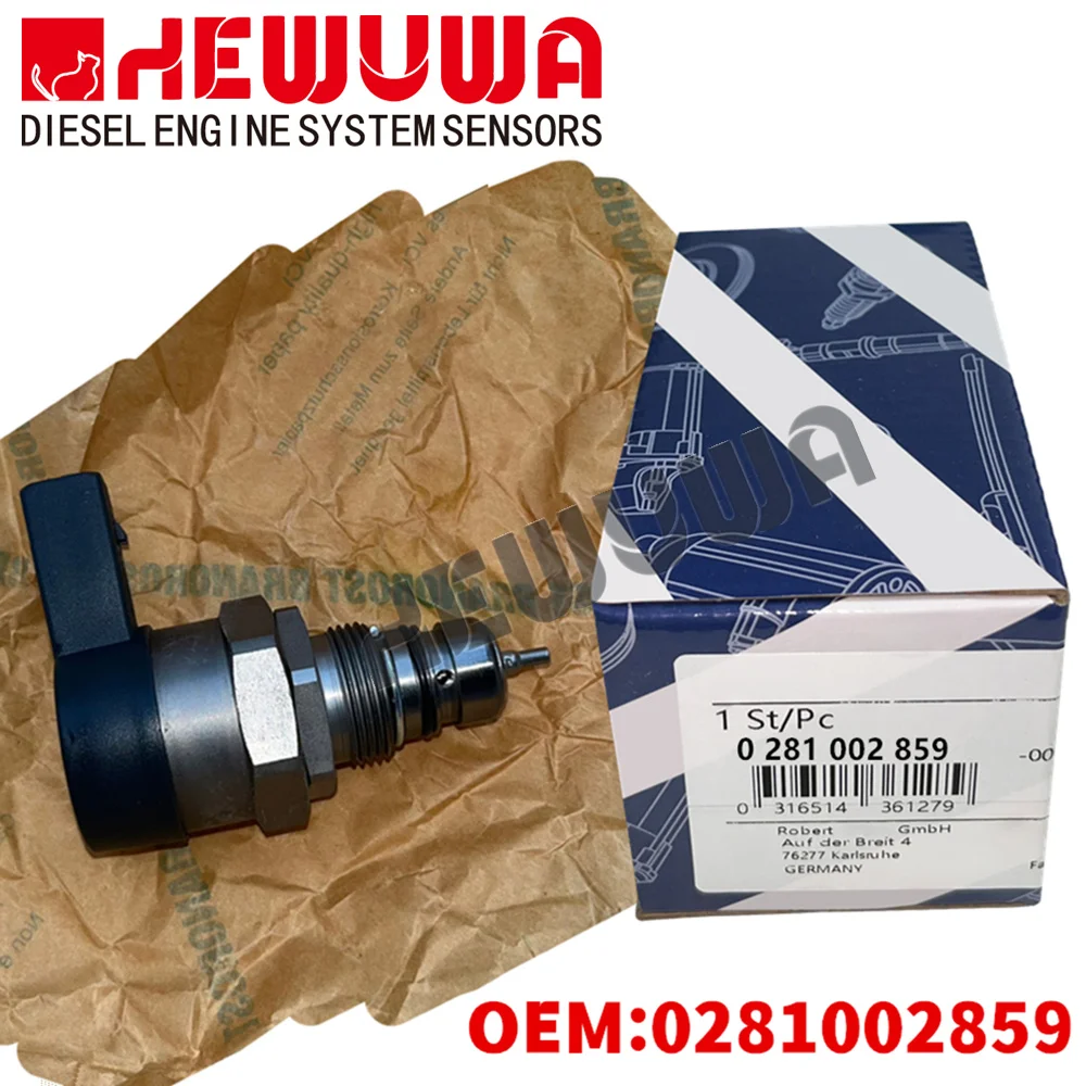0281002859 0281006002 Fuel Rail Pressure Regulator For VW Touran Transporter Tiguan Audi A4 A5 Q5 Q7 Eos Skoda Seat 2.0 TDI