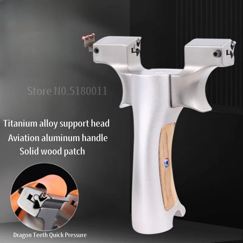 

Comfortable Grip Slingshot 8020/8025/9025 Powerful Titanium Alloy Slingshot Professional Outdoor Hunting and Shooting Set