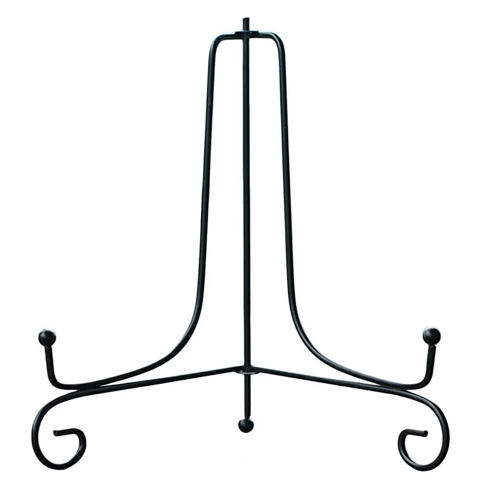 Craft Bracket Book Holder Bowl Picture Frame Display Stand Plate Rack Black Iron Easel