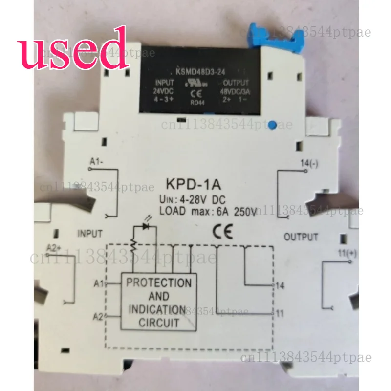 1PC    KSMD48D3-24 Solid State Relay DC24V Input DC48V 3A DC Output PCB Pin Type