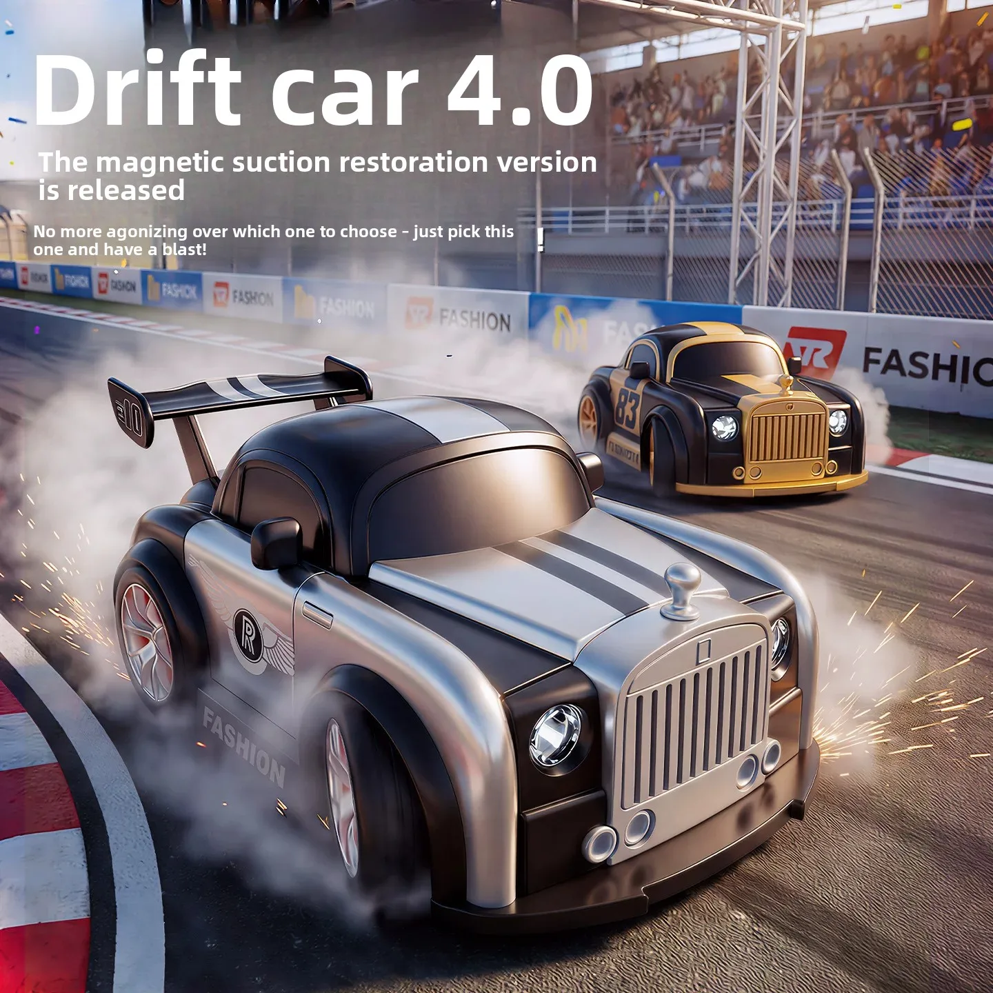 4.0 Gesture Follow RC Drift Car, Magnetic DIY Modification Parts, 2.4G Remote Control Stunt Racing Car, Electric Hobby Gift