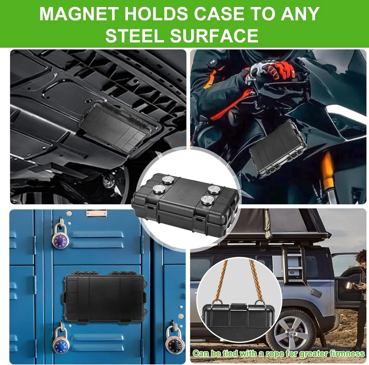 Upgraded Magnetic Key Holder Under Car Waterproof Magnetic Key Holder Under Vehicles Outdoor Key Box Hidden Key Box Accessories