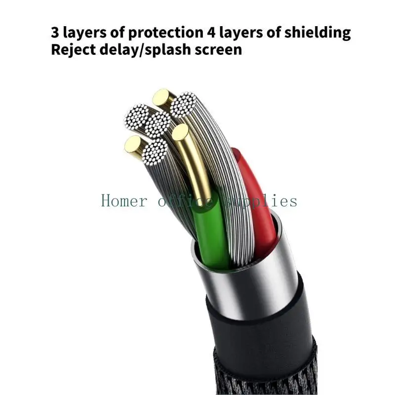 K43B HDTV2.1 كابل مغناطيسي متوافق مع سلك تمديد ذكر إلى ذكر يدعم 8K 4K VRR للتلفزيون #4