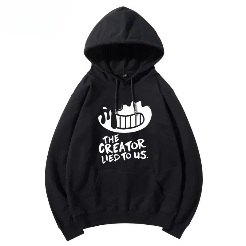 Hot Game Bendy and The Ink Machine Hoodie Funny Men's Hoodie Harajuku Unisex Street Wear Fleece Pullover Sweatshirt