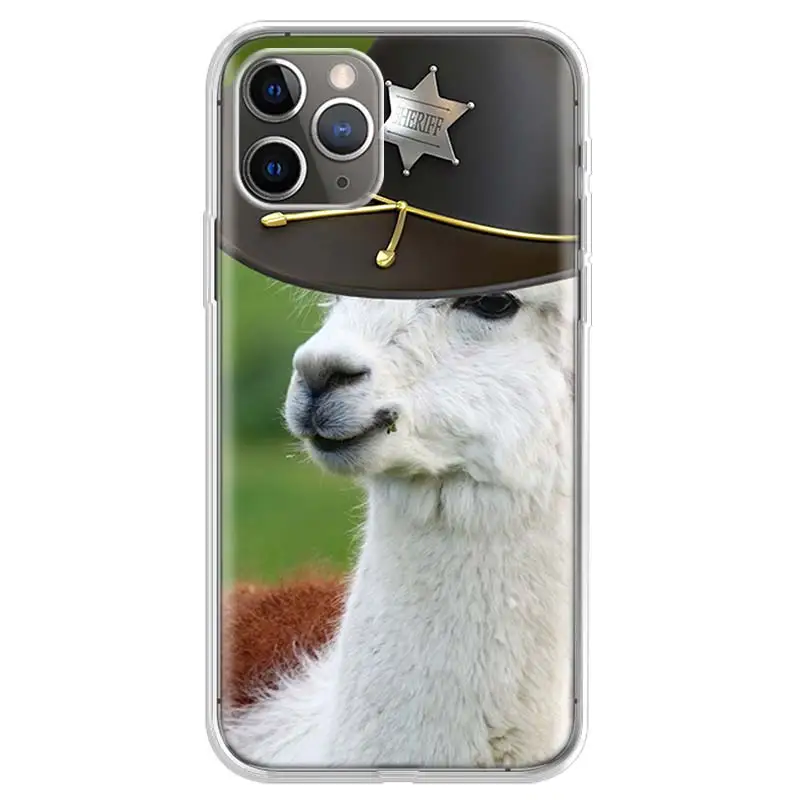 Cute alpaca donkey Phone Case For Apple iPhone 11 13 14 15 16 12 Pro Max SE X XR XS 7 8 Plus Pattern Soft TPU Back Cover 11 13 1