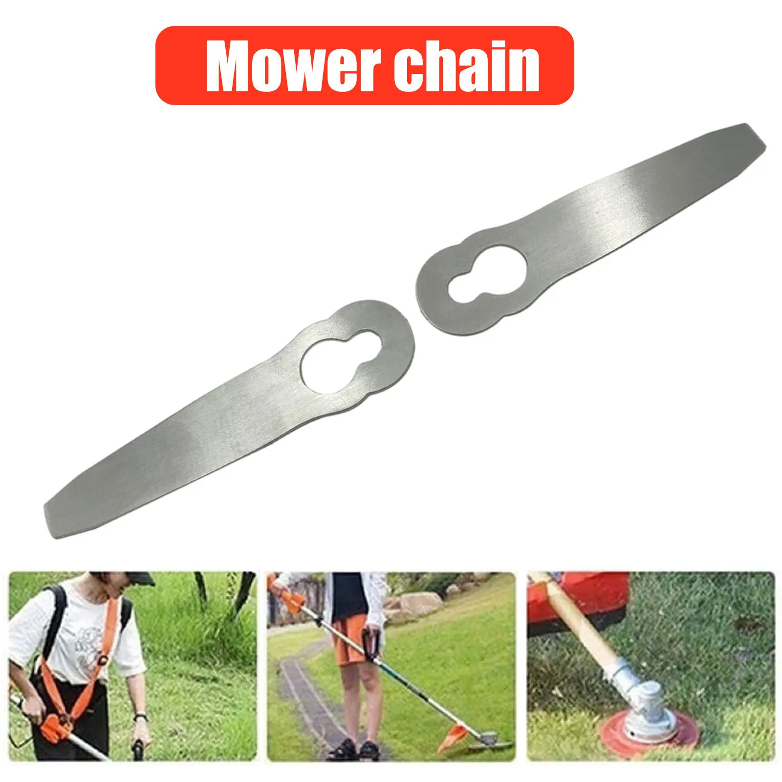 Replacement Metal Blade Durable Metal Blade Metal Grass String Trimmer Head Grass Trimmer Garden Lawn Trimmer
