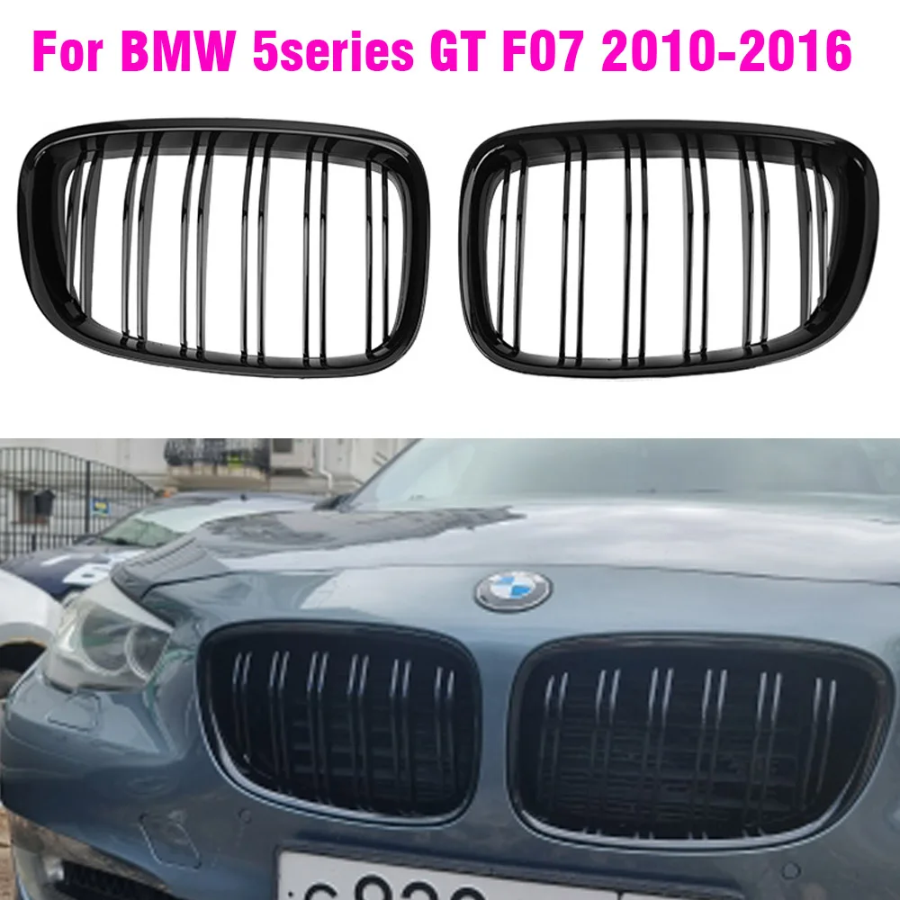 

Передняя решетка для почек для BMW F07 5 серии GT 2010 2011 2012 2013 2014 2015 2016 Стайлинг автомобиля глянцевый черный спортивный