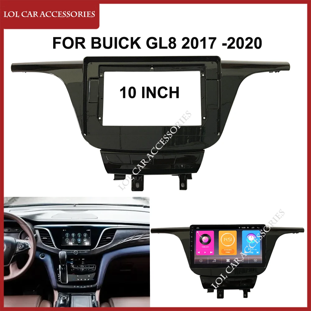 

10-дюймовая Автомобильная магнитола Fascia ДЛЯ BUICK GL8 2017 Android MP5 GPS плеер панель Корпус рамка 2 Din головное устройство стерео приборная панель отделка