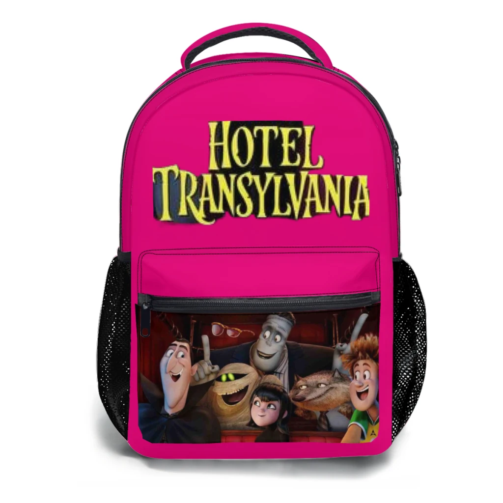 New Fashionable  Hotel TransylvaniaPattern School Bag  Print Backpack 17inch