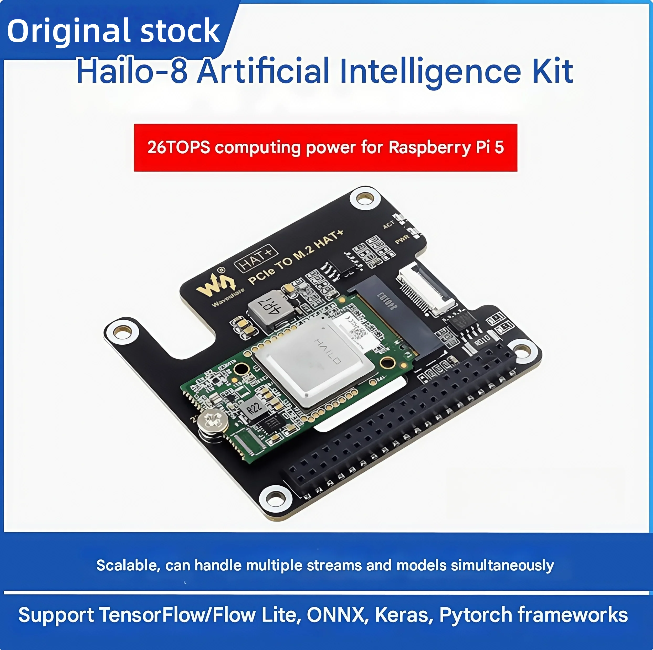 

Комплект Hailo-8 AI для Raspberry Pi 5