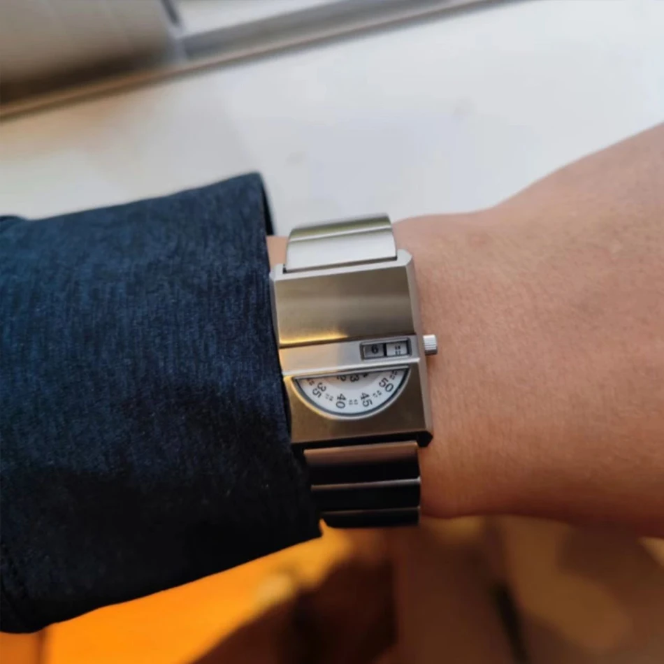 ساعة كوارتز PINTIME Y2K ذات ملمس مميز للجنسين، ساعة مستوحاة من Instagram بتصميم ريترو فاخر مستوحى من الهدايا للأزواج #3