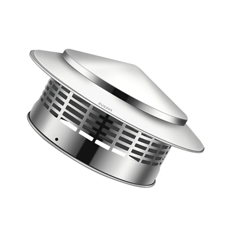 Stainless Steel Round Chimney Caps with Screen Cones Top Roof Caps for Vent