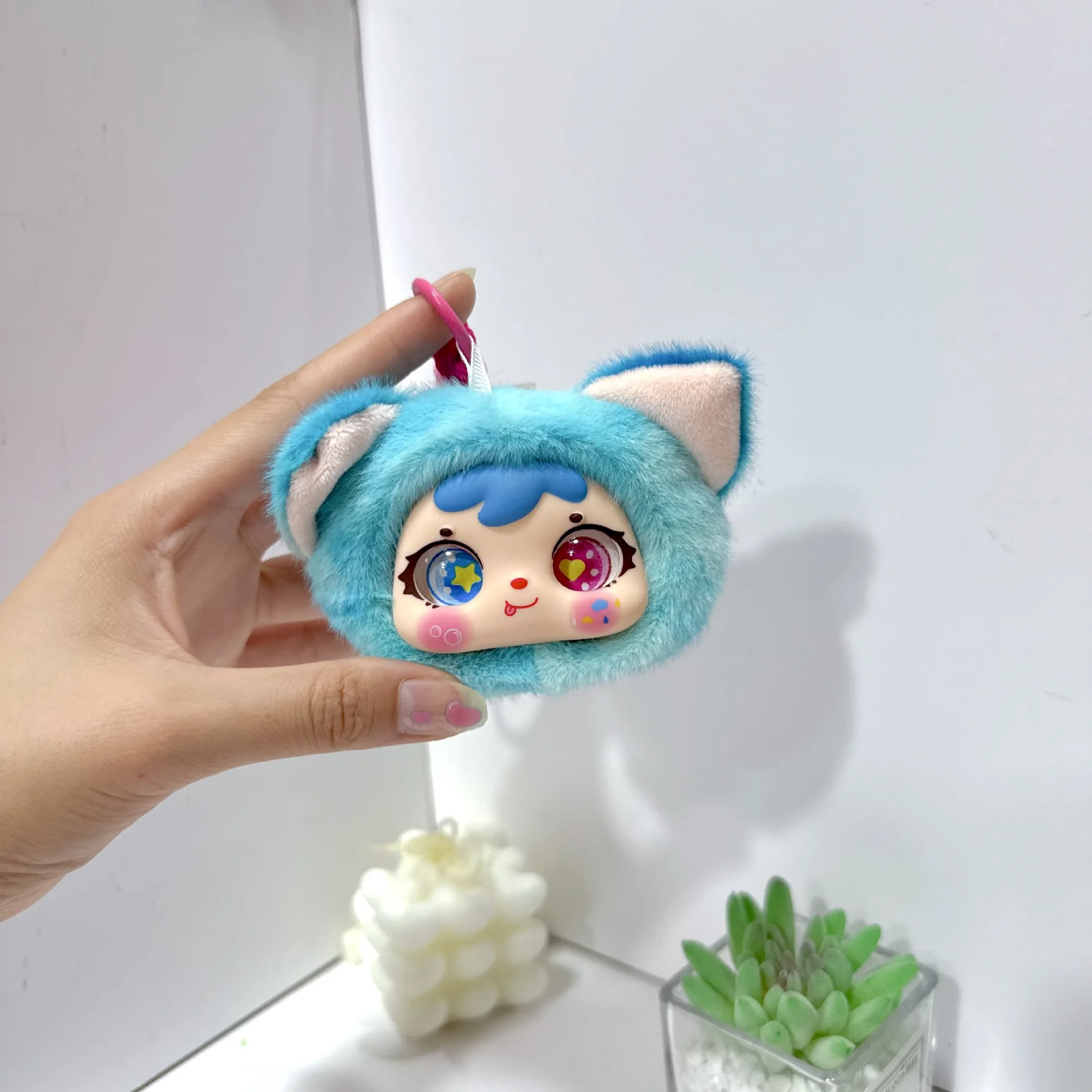 Schattige baby driejarige hanger vinyl pop knuffel pop tas hanger sleutelhanger pop sleutelhanger cinnamoroll pluche sleutelhanger cartoon