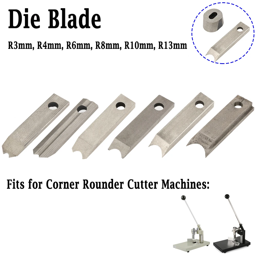 R3 R4 R6 R8 R10 R13 Die Blade for Corner Rounder Cutting Machine Sharp Edge for Foam PVC ABS Plastic Boards Paper Cards Mats