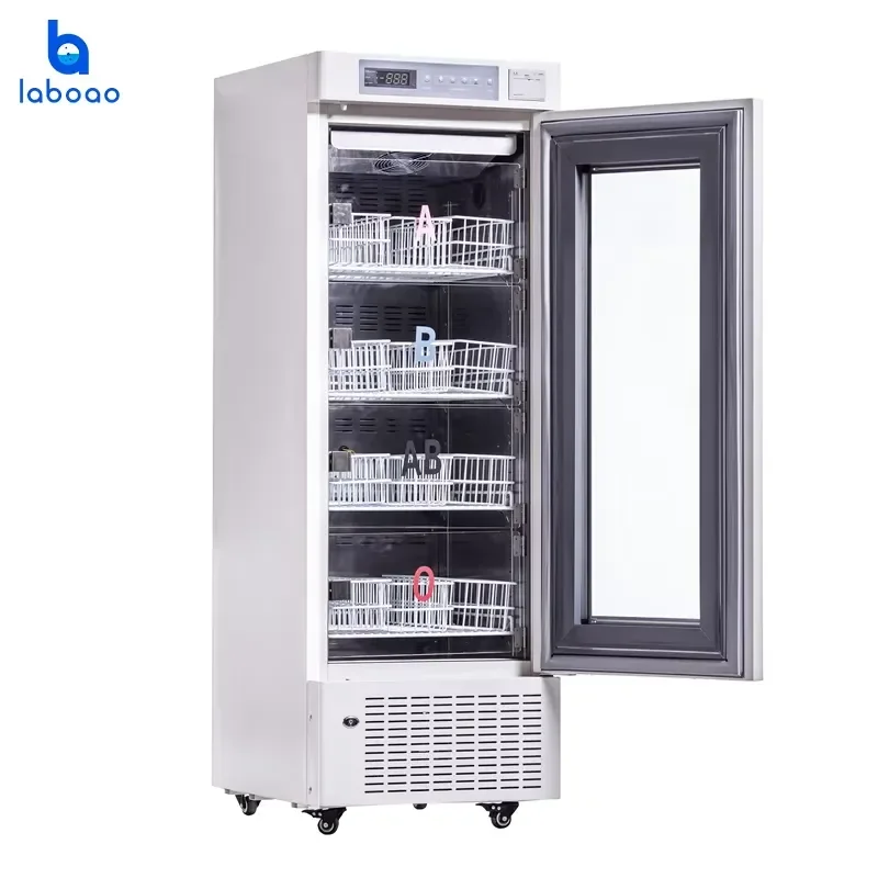 for Laboao 4 Degree 208L Bank Refrigerator LBC-4V208 Laboratory Low Temperature Freezer Stainless Steel Forced-Air