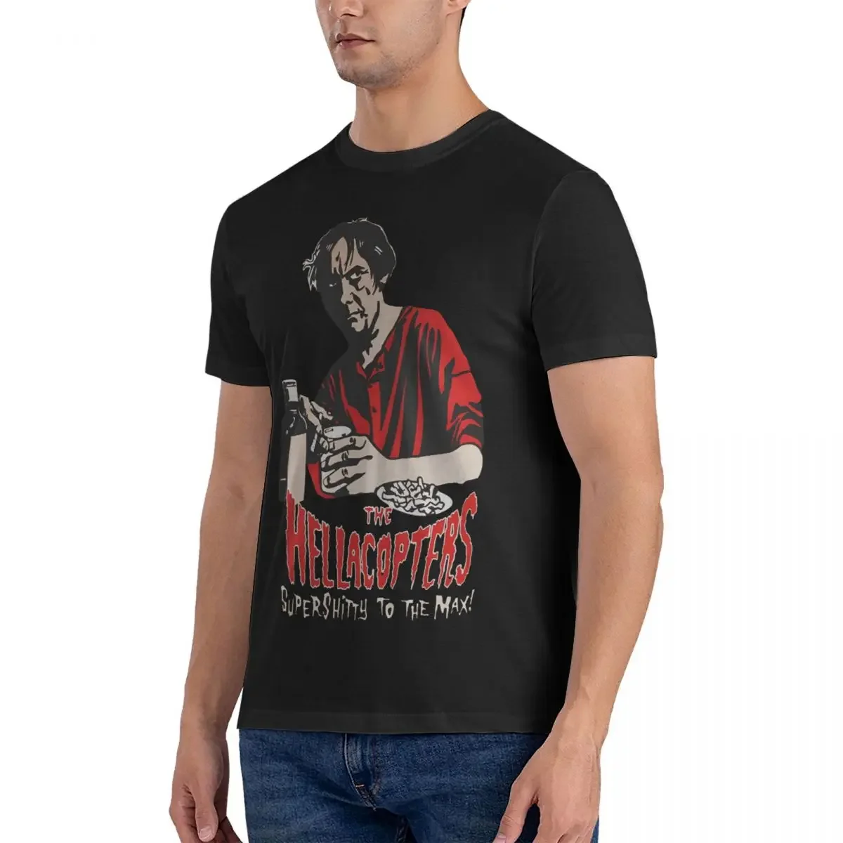 HELLACOPTERS SUPERSHITTY. Casual Pure Cotton Tee Shirt Short Sleeve Hellacopters T Shirts Round Collar Clothing Gift Idea