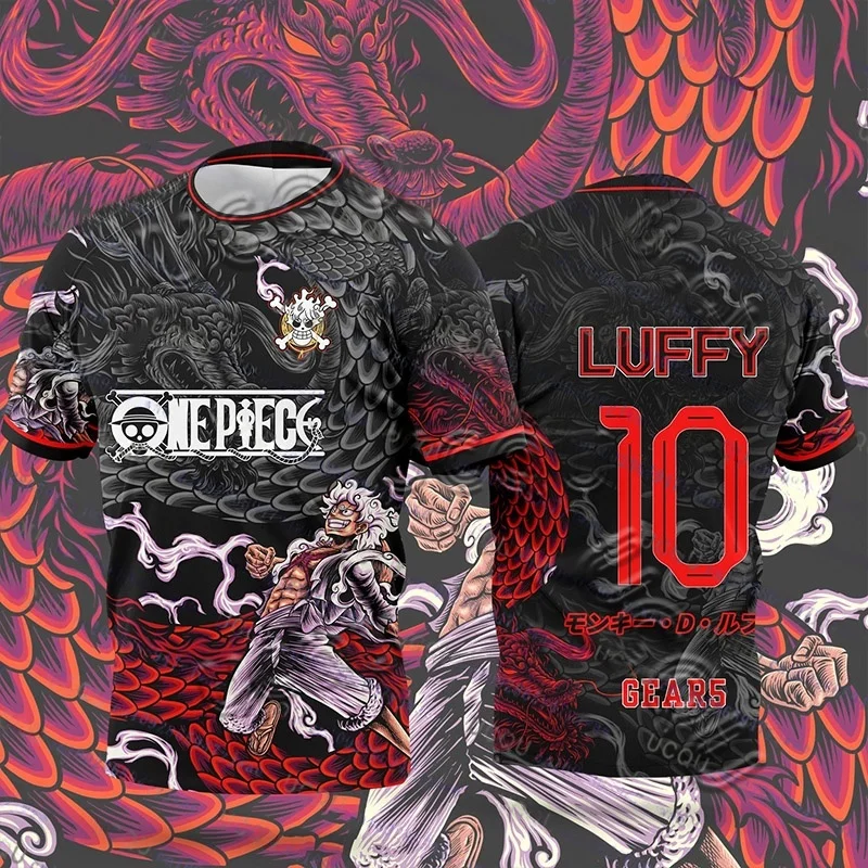 2026 One Piece Special Edition T-Shirt Luffy Gear 5 Anime Men's/Women's Sportwear Breathable Summer Tee